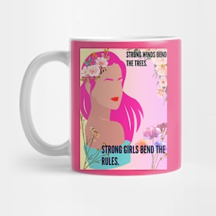 Strong Girls Bend The Rules Mug